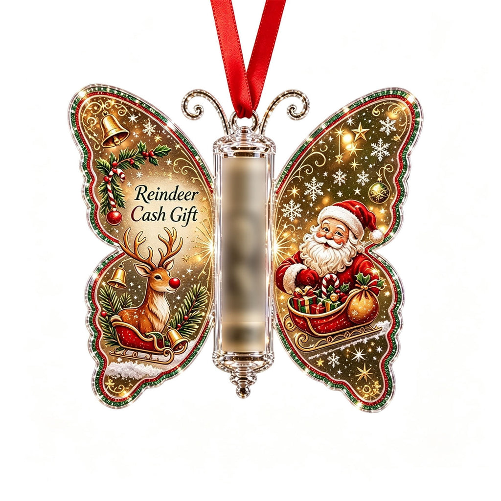 Clearance! Christmas Cash Gift Ornament, Christmas Money Holder for Cash, Christmas Decorations Gift (Merry Christmas)