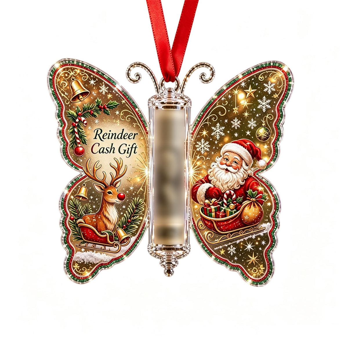 Clearance! Christmas Cash Gift Ornament, Christmas Money Holder for Cash, Christmas Decorations Gift (Merry Christmas)