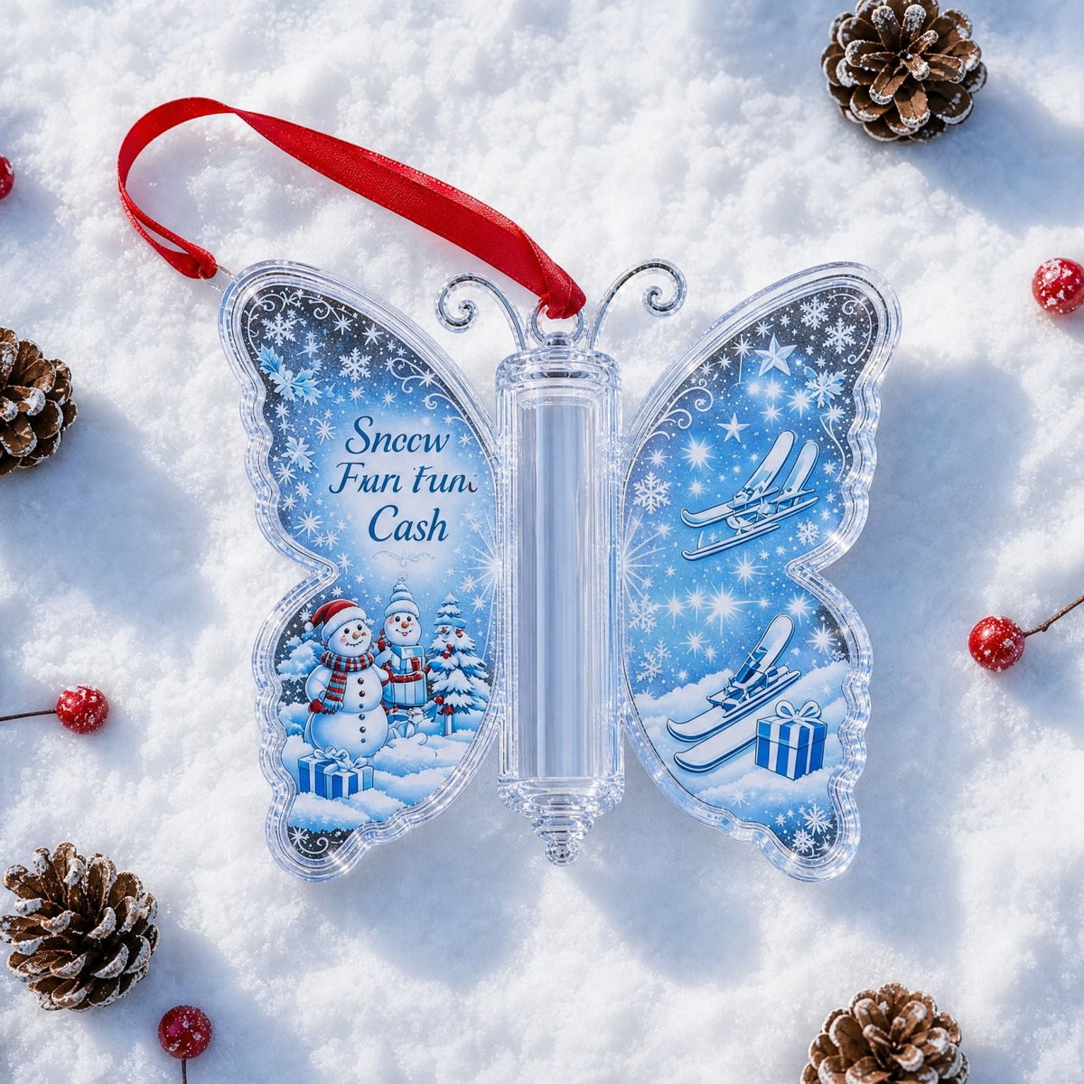 Clearance! Christmas Cash Gift Ornament, Christmas Money Holder for Cash, Christmas Decorations Gift (Merry Christmas)