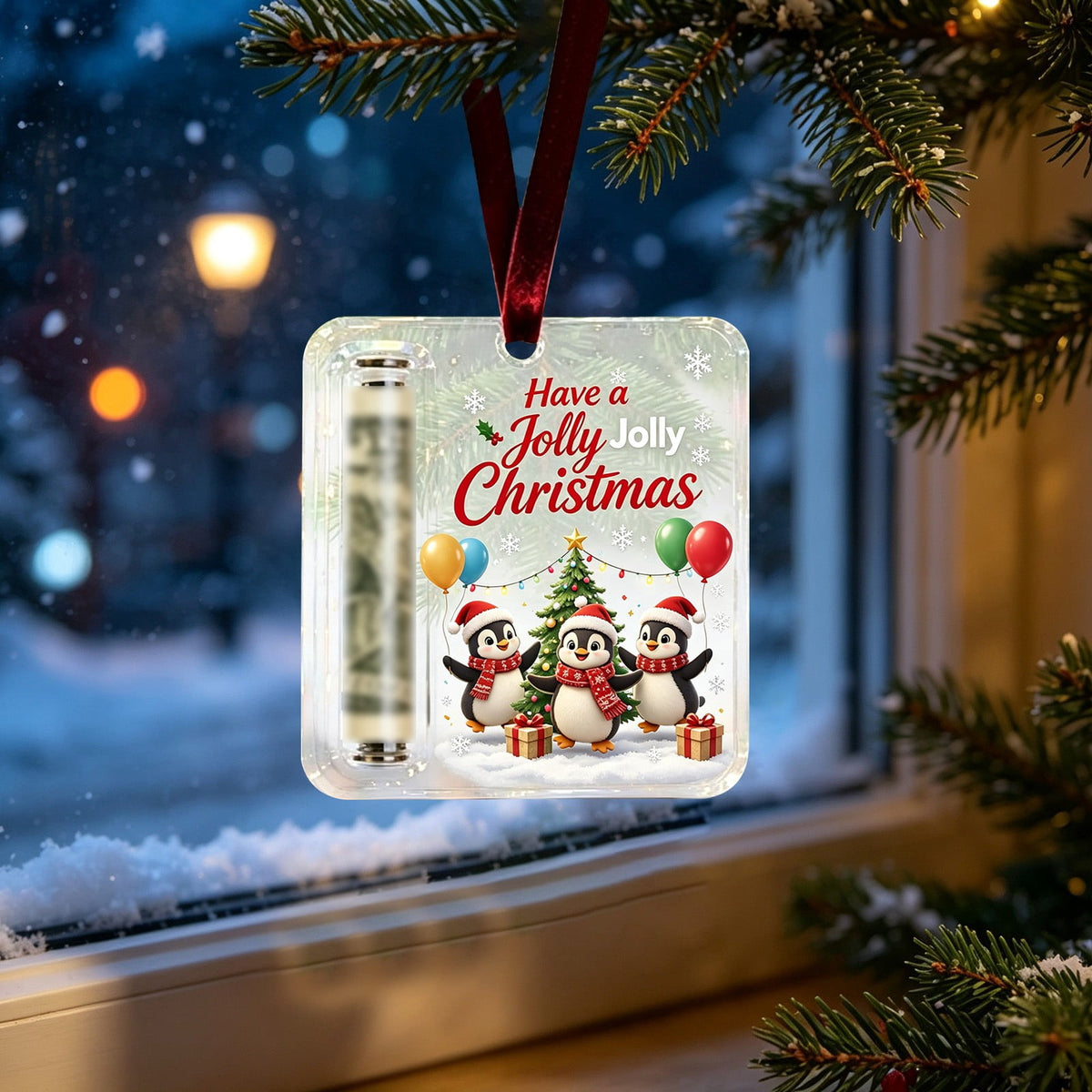 Clearance! Christmas Cash Gift Ornament, Christmas Money Holder for Cash, Christmas Decorations Gift (Merry Christmas)