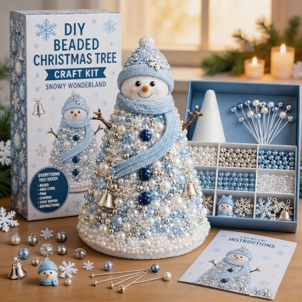 DIY Beaded Christmas Tree Craft Kit Christmas Decorations, 3D Candy Beaded Christmas Tree Craft Kit Christmas Decor, Christmas Crafts for Adults