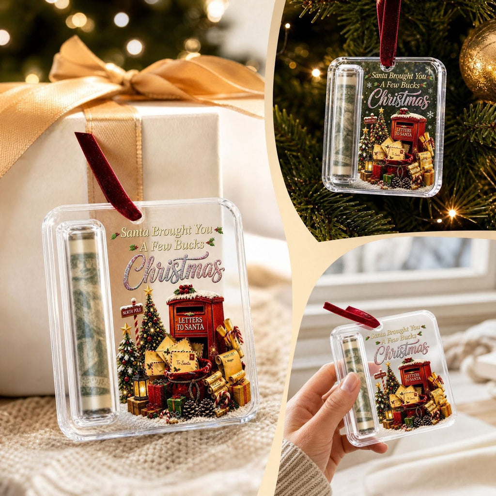 Clearance! Christmas Cash Gift Ornament, Christmas Money Holder for Cash, Christmas Decorations Gift (Merry Christmas)