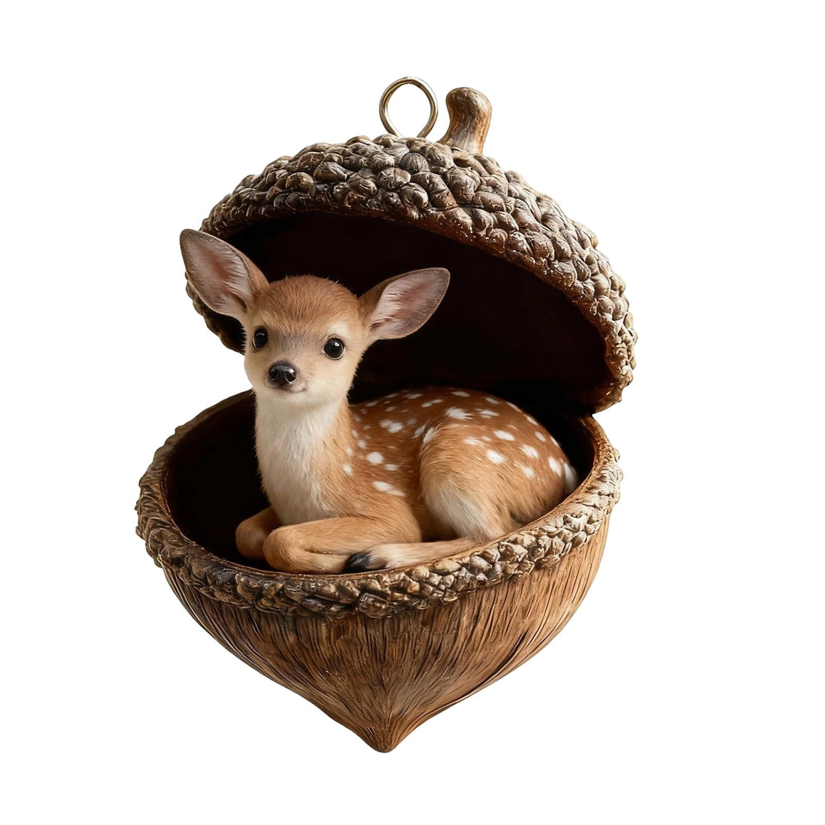 DAMAI Forest Animal Acorn Ornaments-2026 New Cozy Forest Christmas Ornaments, Cozy Forest Christmas Ornaments, Pine Cone Decoration Woodland Christmas Ornaments for Party Home Decor
