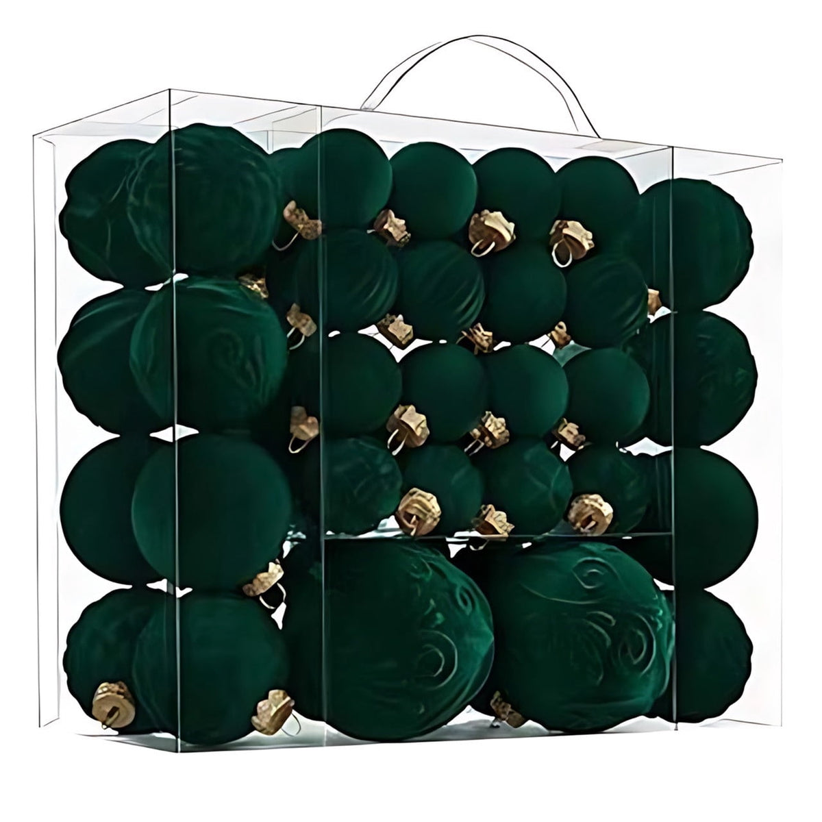 Glowing Christmas Scene Ornament Clearance, 3.15 Inch Light Up Mini Holiday Bauble with Warm LED, Xmas Tree Hanging Decor for Window Mantel Shelf