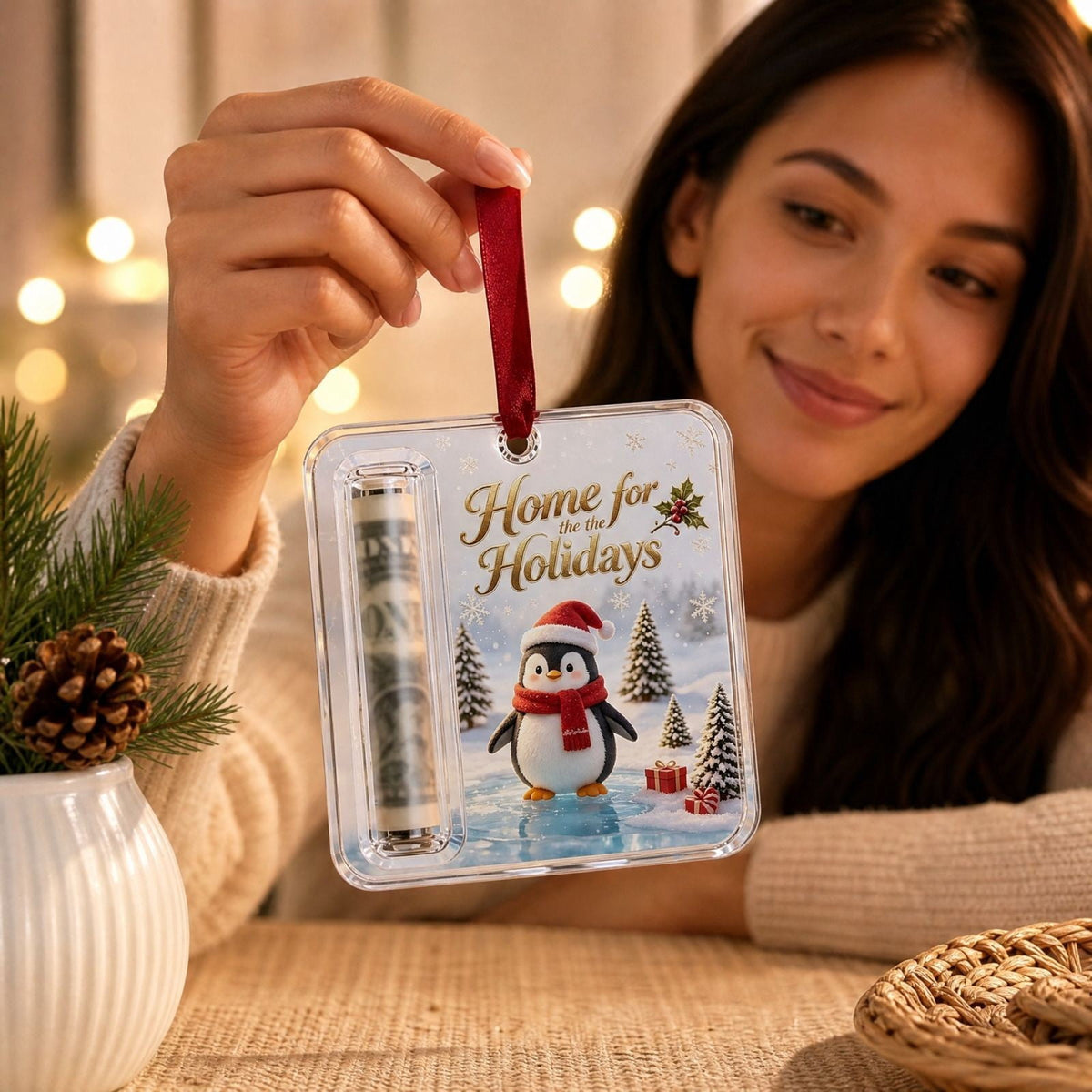 Clearance! Christmas Cash Gift Ornament, Christmas Money Holder for Cash, Christmas Decorations Gift (Merry Christmas)