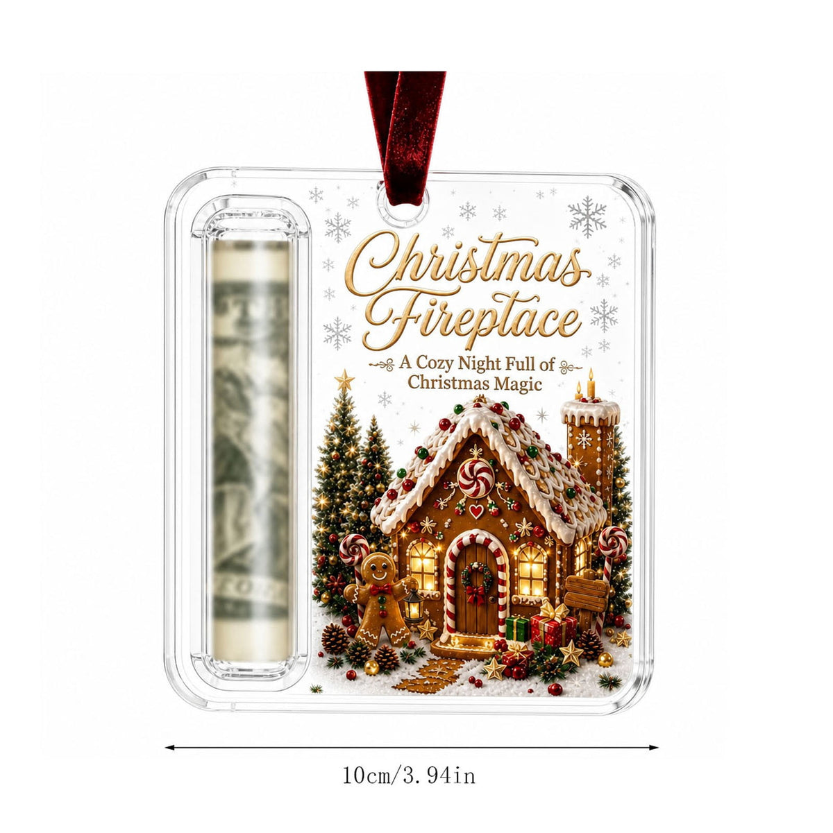Clearance! Christmas Cash Gift Ornament, Christmas Money Holder for Cash, Christmas Decorations Gift (Merry Christmas)