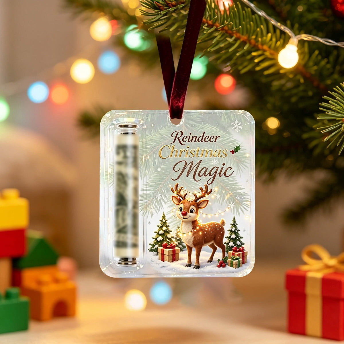 Clearance! Christmas Cash Gift Ornament, Christmas Money Holder for Cash, Christmas Decorations Gift (Merry Christmas)