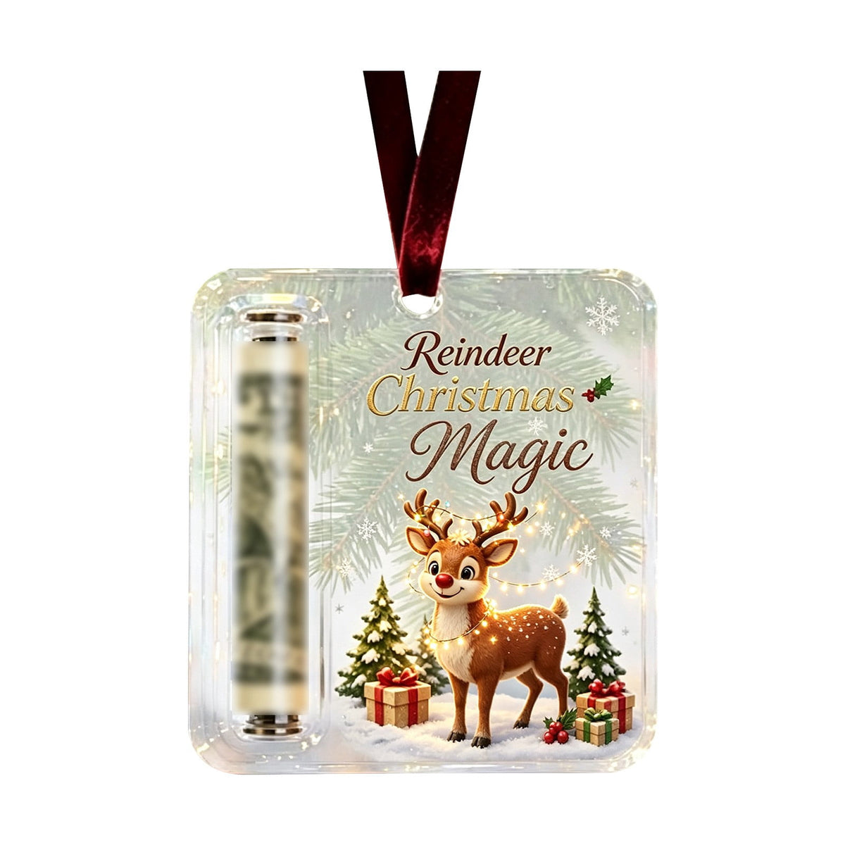 Clearance! Christmas Cash Gift Ornament, Christmas Money Holder for Cash, Christmas Decorations Gift (Merry Christmas)