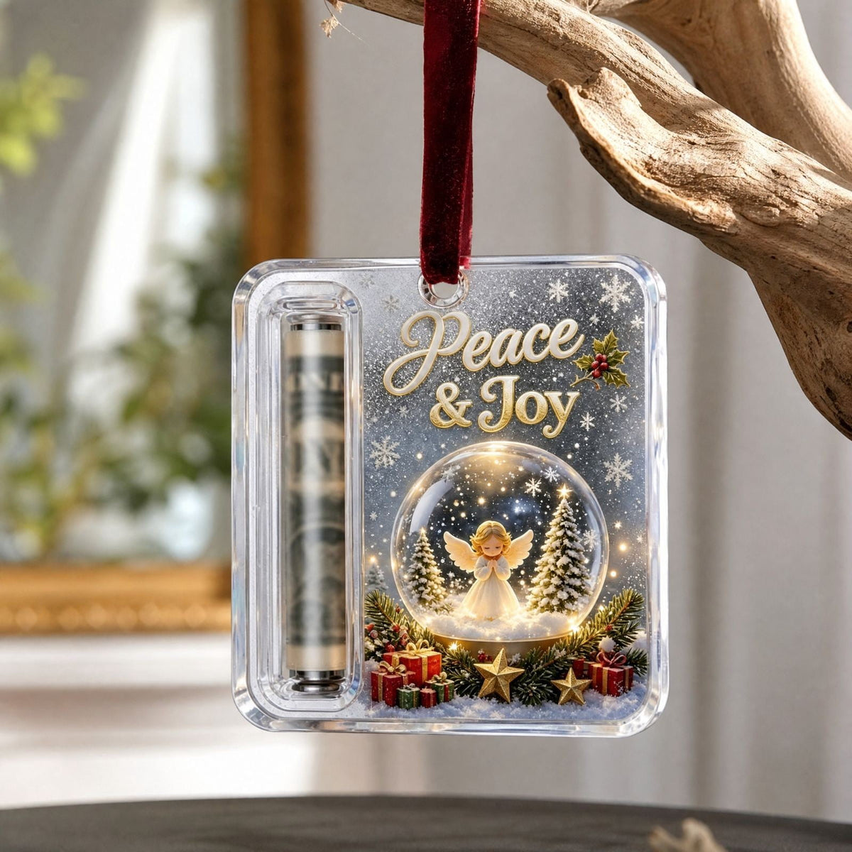 Clearance! Christmas Cash Gift Ornament, Christmas Money Holder for Cash, Christmas Decorations Gift (Merry Christmas)