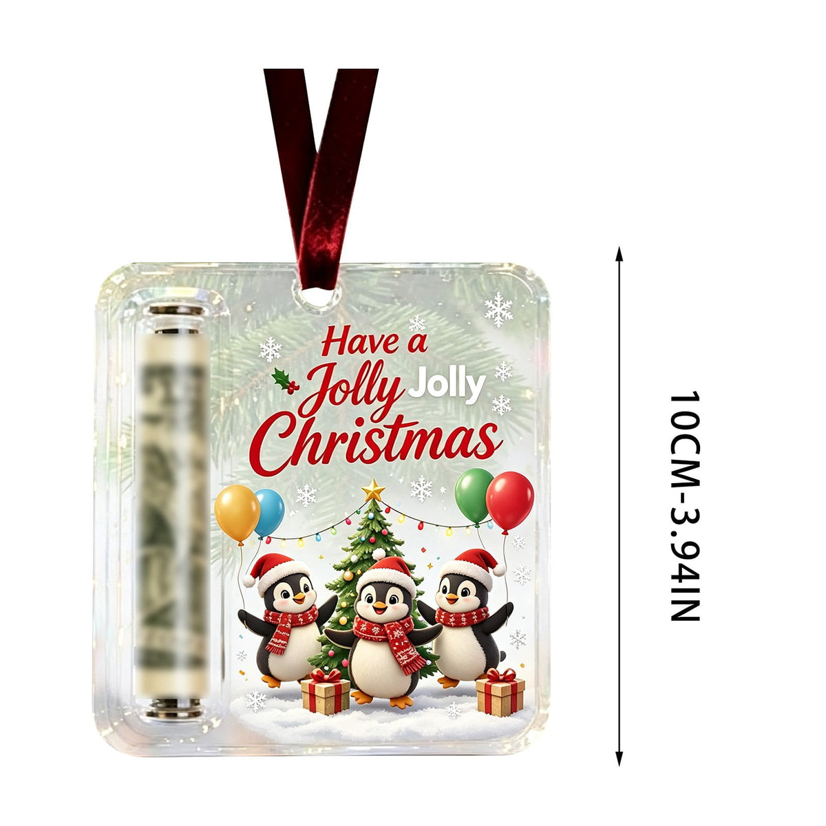Clearance! Christmas Cash Gift Ornament, Christmas Money Holder for Cash, Christmas Decorations Gift (Merry Christmas)