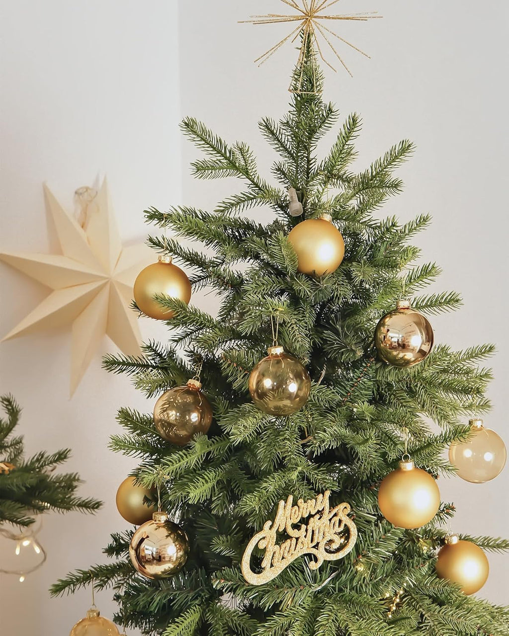 Glass Christmas Ornaments, Hanging Christmas Baubles for Xmas Tree Decoration, Wedding Party Gift