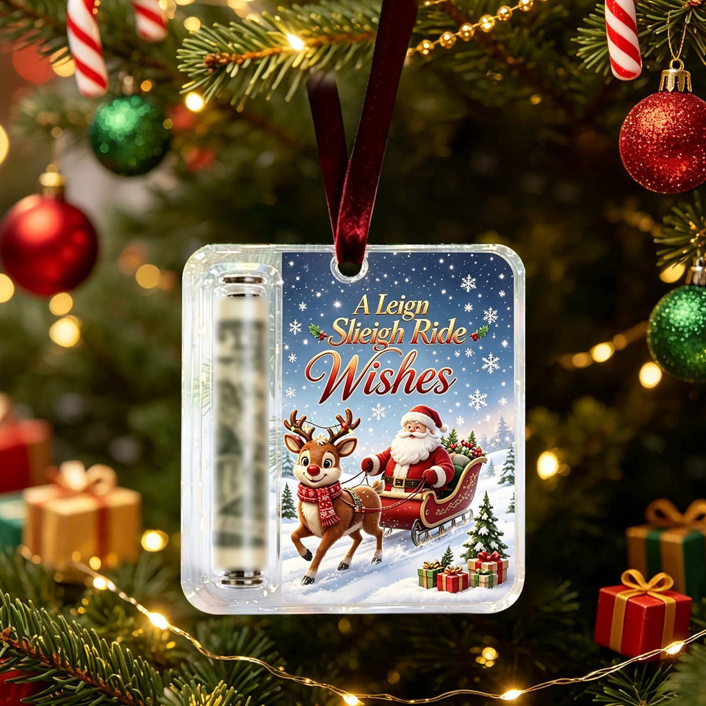 Clearance! Christmas Cash Gift Ornament, Christmas Money Holder for Cash, Christmas Decorations Gift (Merry Christmas)