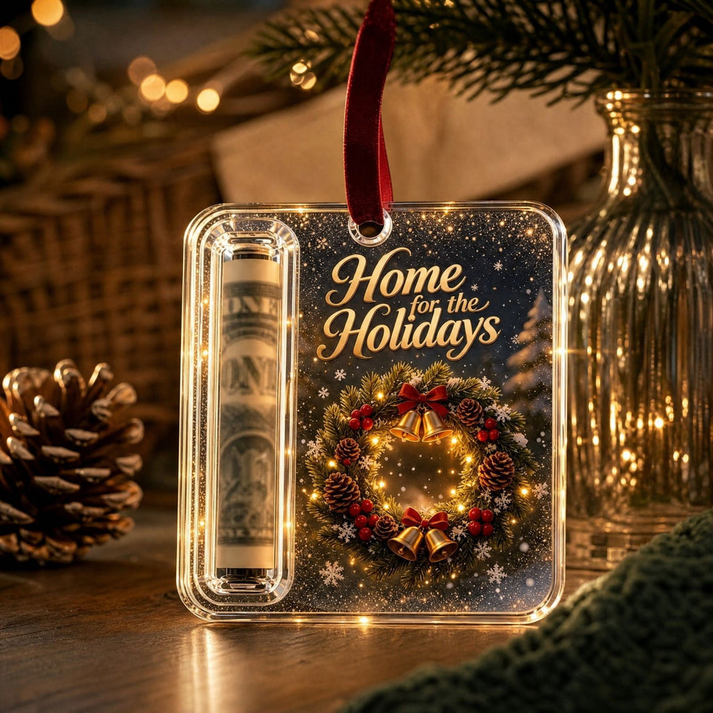 Clearance! Christmas Cash Gift Ornament, Christmas Money Holder for Cash, Christmas Decorations Gift (Merry Christmas)