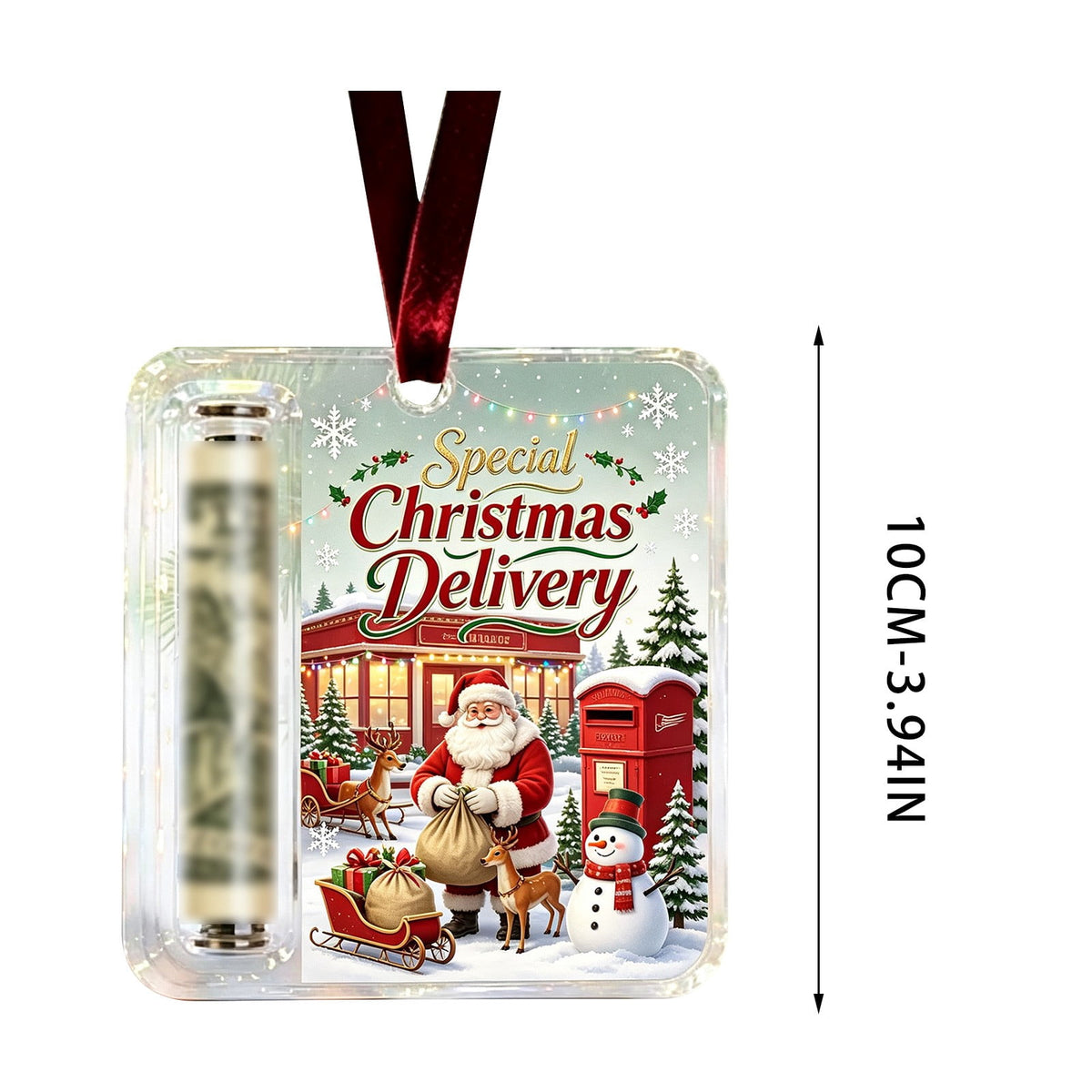 Clearance! Christmas Cash Gift Ornament, Christmas Money Holder for Cash, Christmas Decorations Gift (Merry Christmas)