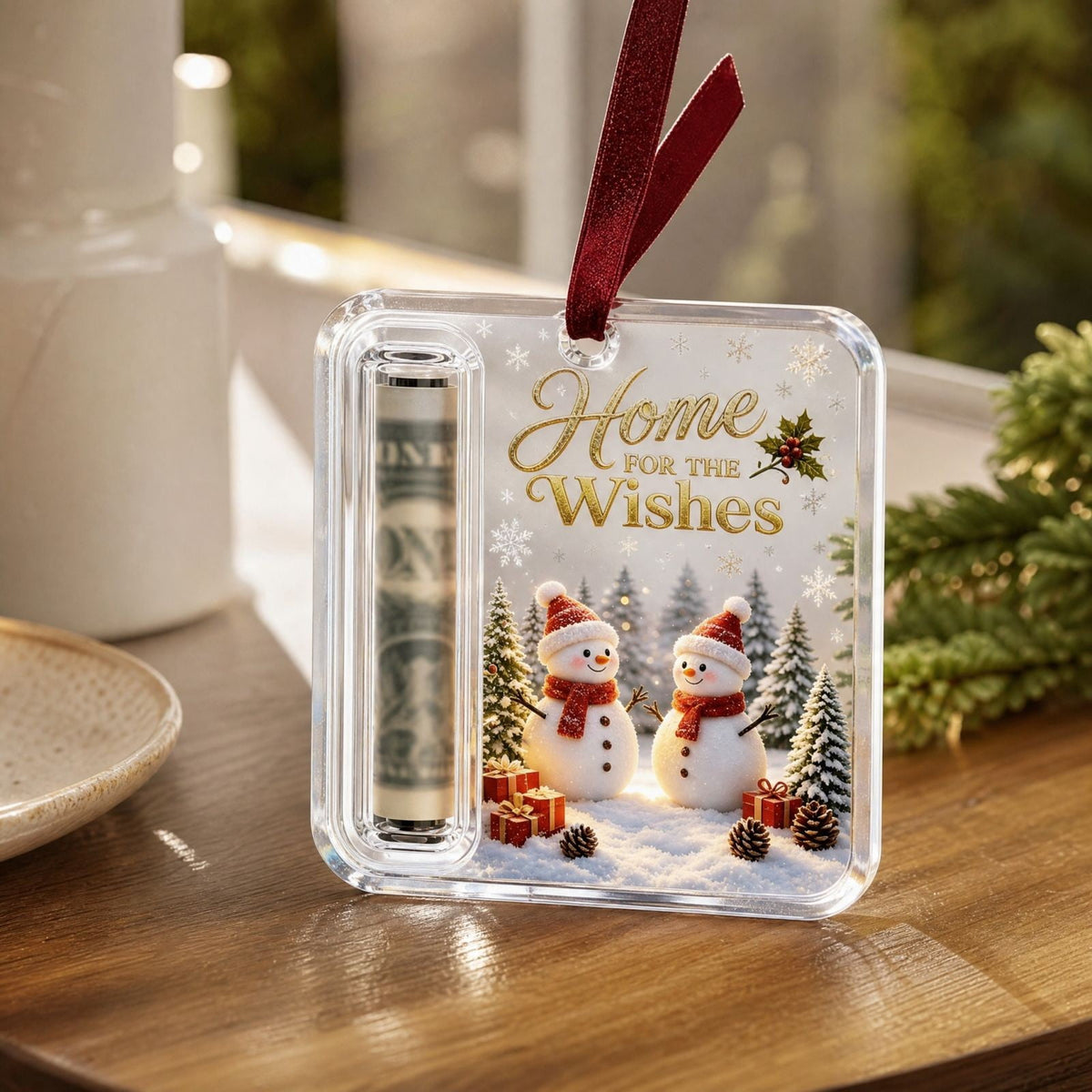 Clearance! Christmas Cash Gift Ornament, Christmas Money Holder for Cash, Christmas Decorations Gift (Merry Christmas)