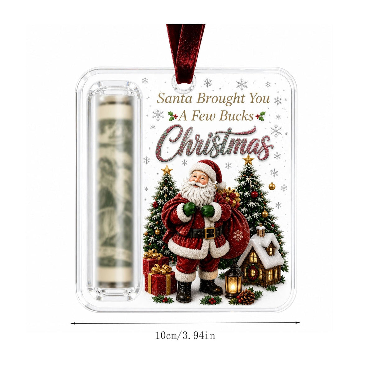 Clearance! Christmas Cash Gift Ornament, Christmas Money Holder for Cash, Christmas Decorations Gift (Merry Christmas)
