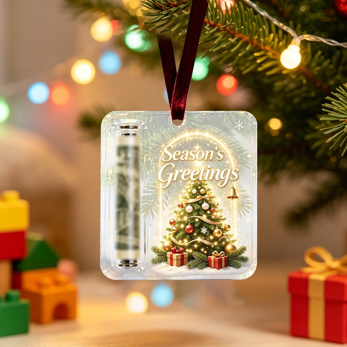 Clearance! Christmas Cash Gift Ornament, Christmas Money Holder for Cash, Christmas Decorations Gift (Merry Christmas)