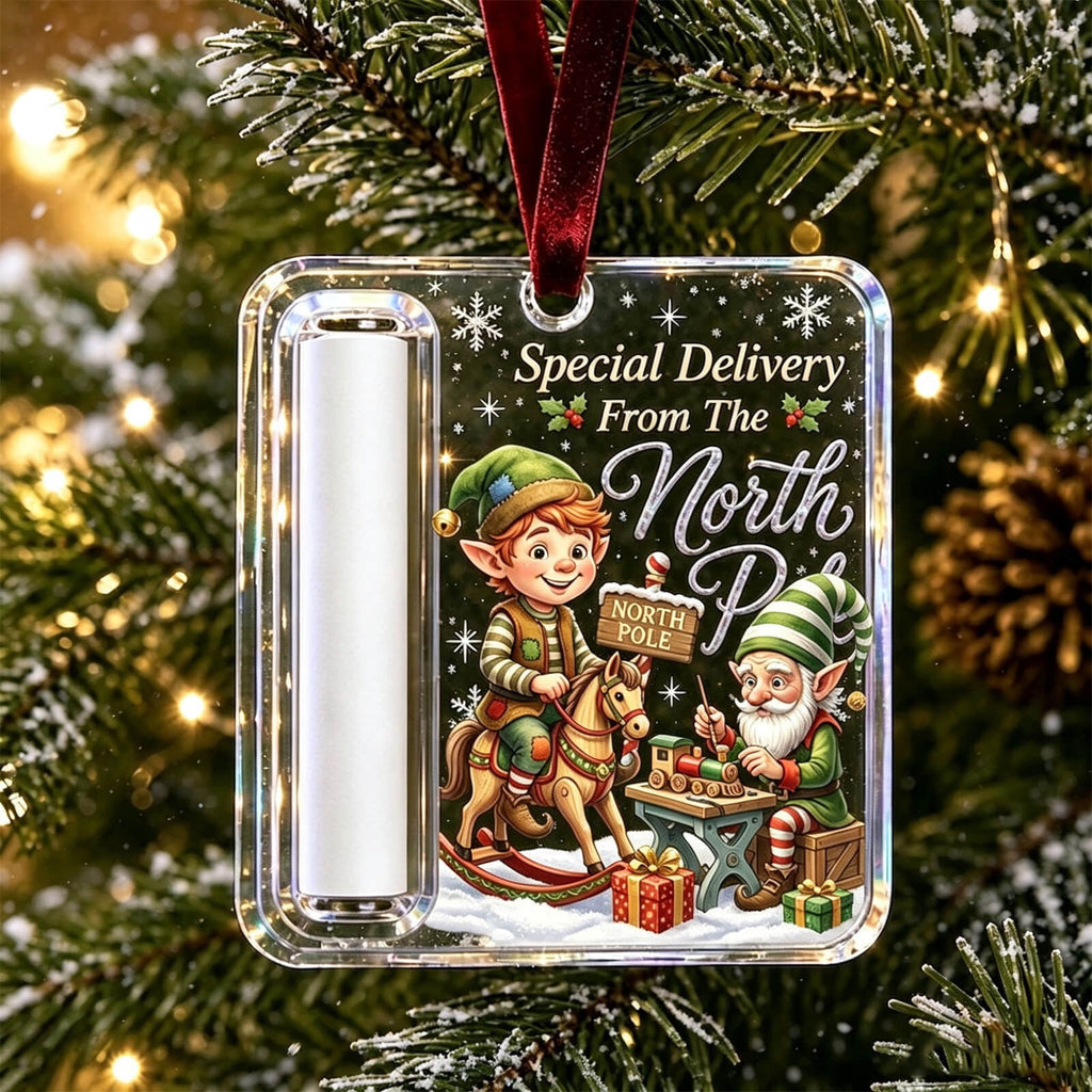 Christmas Cash Gift Stocking Shaped Ornament, Crystal-Clear Cash Holder Ornament with Xmas Stocking Design, Hanging Money Keepsake for Christmas Tree Wreath Garland, Surprise for Family Friends (F)