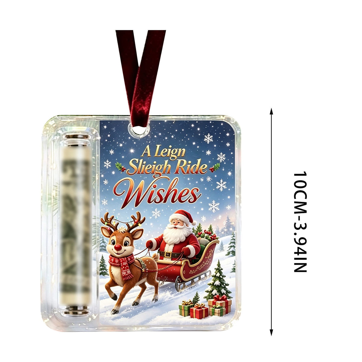 Clearance! Christmas Cash Gift Ornament, Christmas Money Holder for Cash, Christmas Decorations Gift (Merry Christmas)