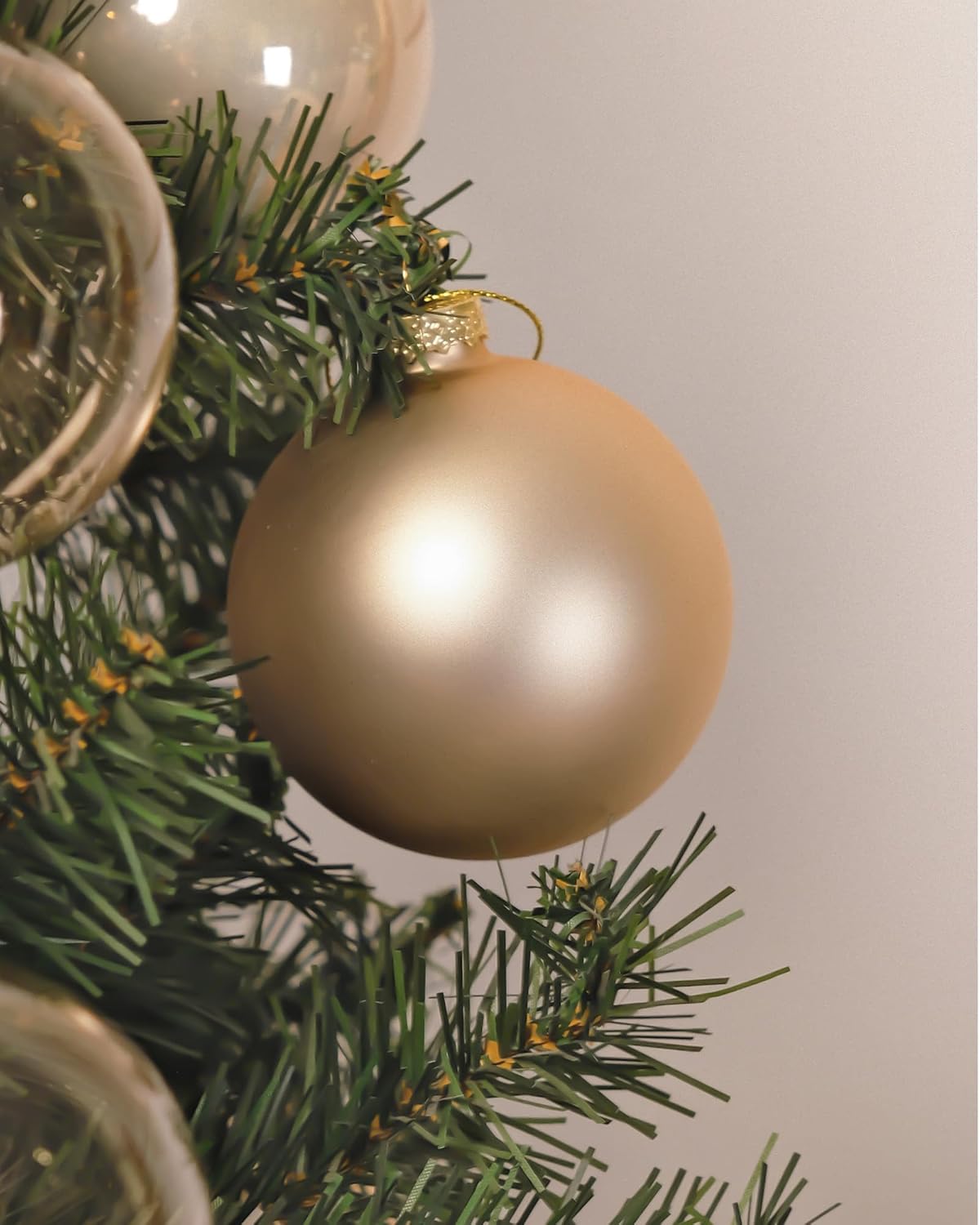 Glass Christmas Ornaments, Hanging Christmas Baubles for Xmas Tree Decoration, Wedding Party Gift