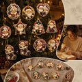 DIY Christmas Ornaments for Xmas Tree Hangings- Pearl Art Kits for Adults, Christmas Ornaments Set of 12, 2.76 Inch