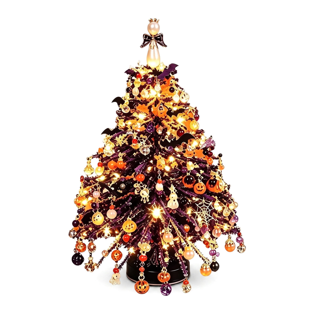 DIY Beaded Christmas Tree Kit, Christmas Decorations Handmade Beads Craft Set, Sparkling Crystal Xmas Ornaments for Tabletop Christmas Decor, Holiday Gifts for Adults by MPOISVA
