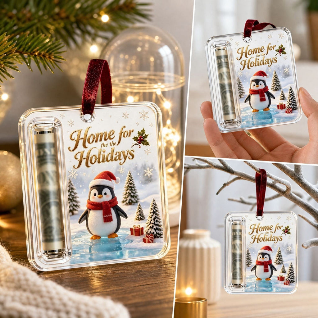 Clearance! Christmas Cash Gift Ornament, Christmas Money Holder for Cash, Christmas Decorations Gift (Merry Christmas)