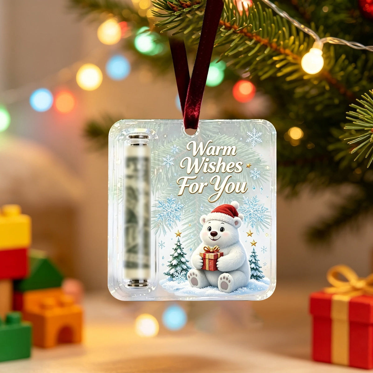 Clearance! Christmas Cash Gift Ornament, Christmas Money Holder for Cash, Christmas Decorations Gift (Merry Christmas)