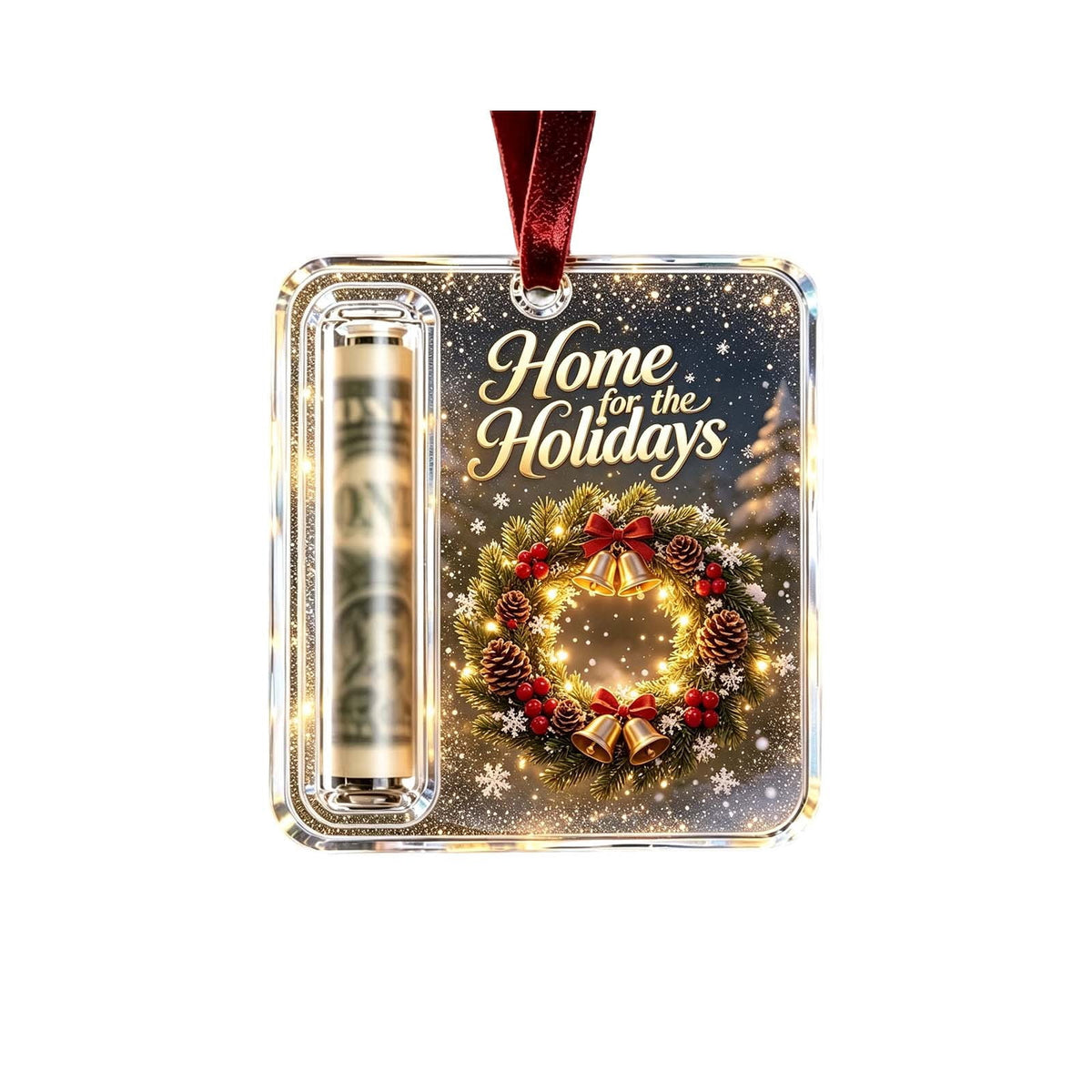 Clearance! Christmas Cash Gift Ornament, Christmas Money Holder for Cash, Christmas Decorations Gift (Merry Christmas)