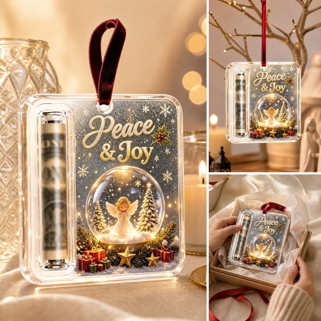 Clearance! Christmas Cash Gift Ornament, Christmas Money Holder for Cash, Christmas Decorations Gift (Merry Christmas)