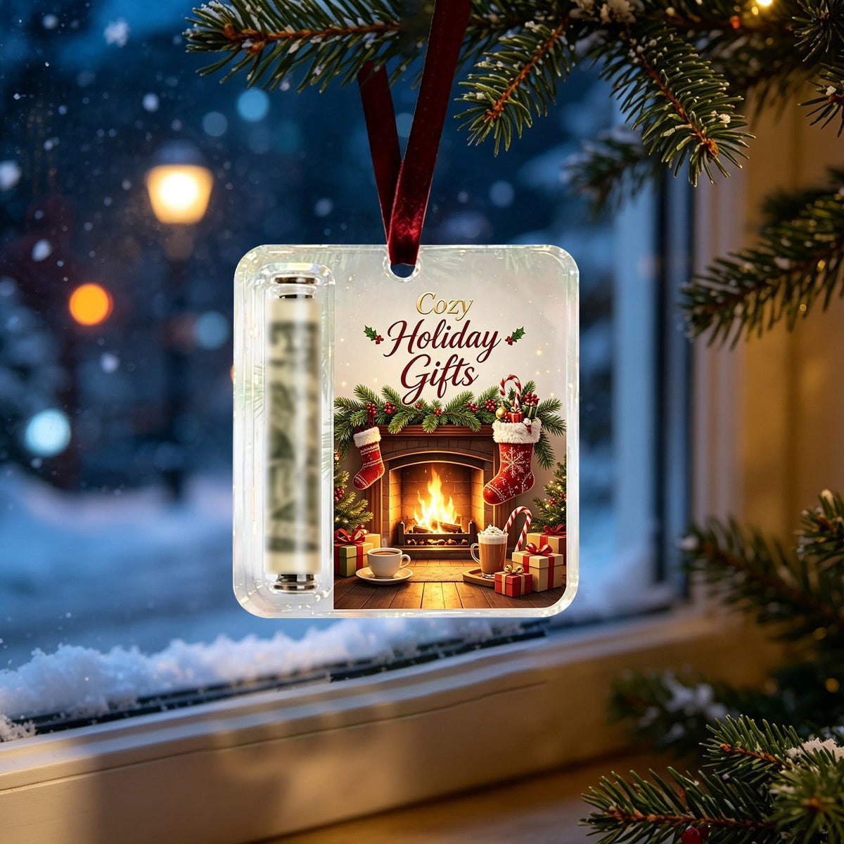 Clearance! Christmas Cash Gift Ornament, Christmas Money Holder for Cash, Christmas Decorations Gift (Merry Christmas)