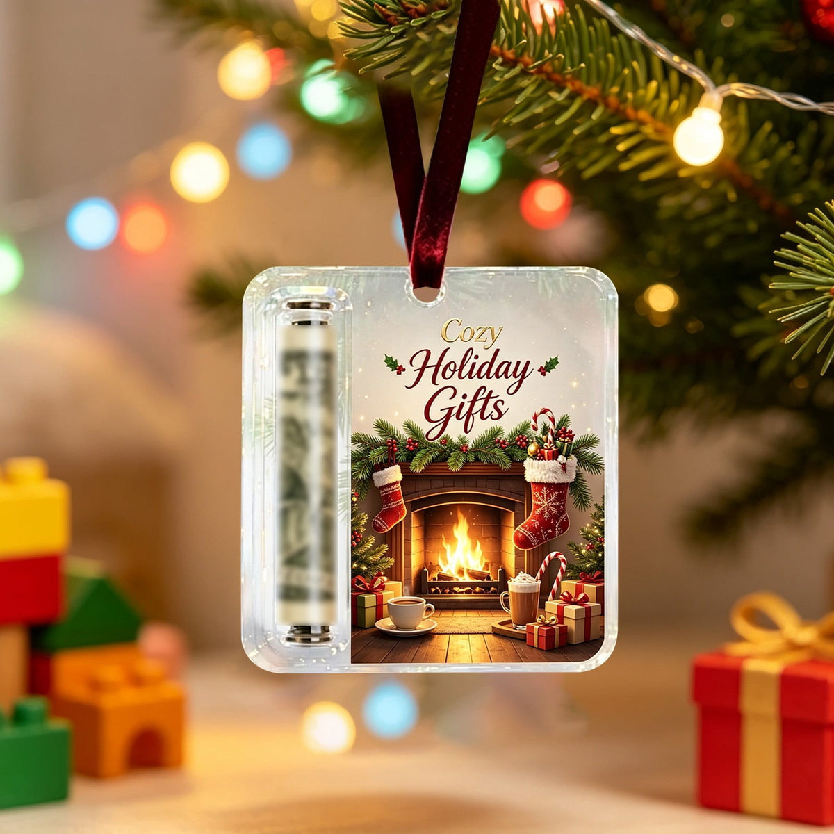 Clearance! Christmas Cash Gift Ornament, Christmas Money Holder for Cash, Christmas Decorations Gift (Merry Christmas)